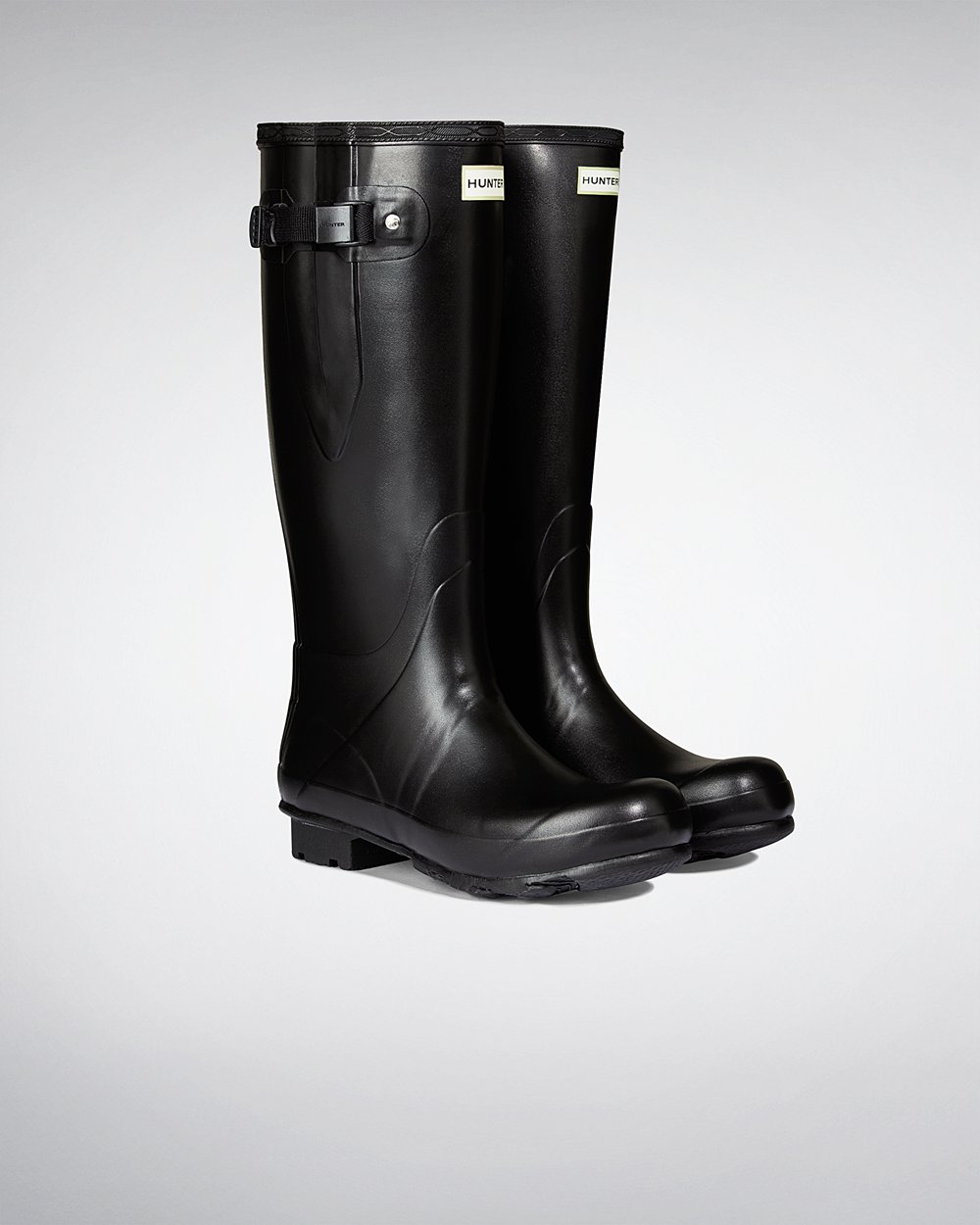 Hunter Hombre Norris Field Side Adjustable Neoprene Lined - Botas de Lluvia Negras - 407-LDVWIE